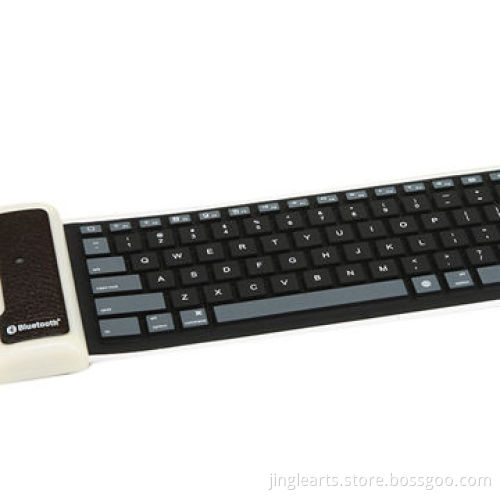 Silicone Bucket Bluetooth Keyboard for PC, Mobile and Tablets